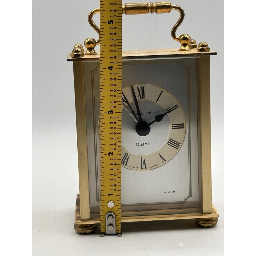 Vintage Dunhaven Quartz Alarm Clock Gemany Size 4
